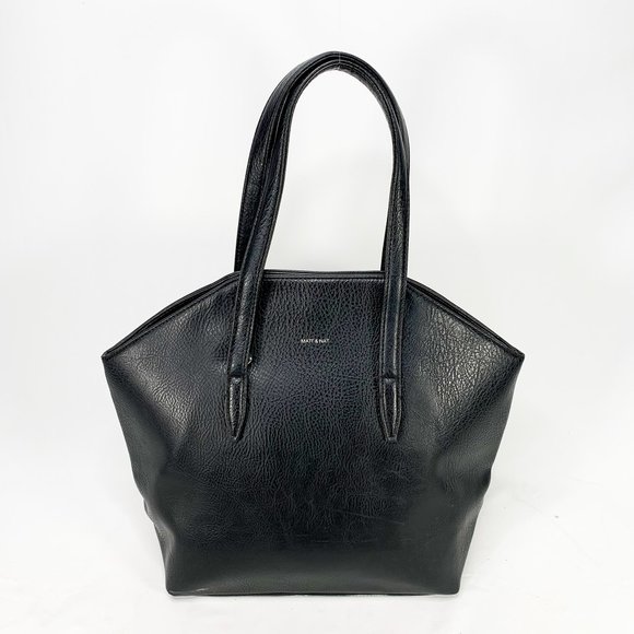 Matt & Nat Handbags - MATT & NAT Baxter Handbag Black Vegan Leather